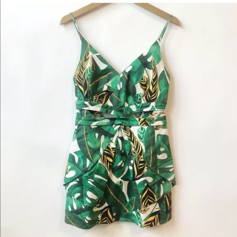 Farm Rio Amazonia Palm Mini Dress NWT Sz Small